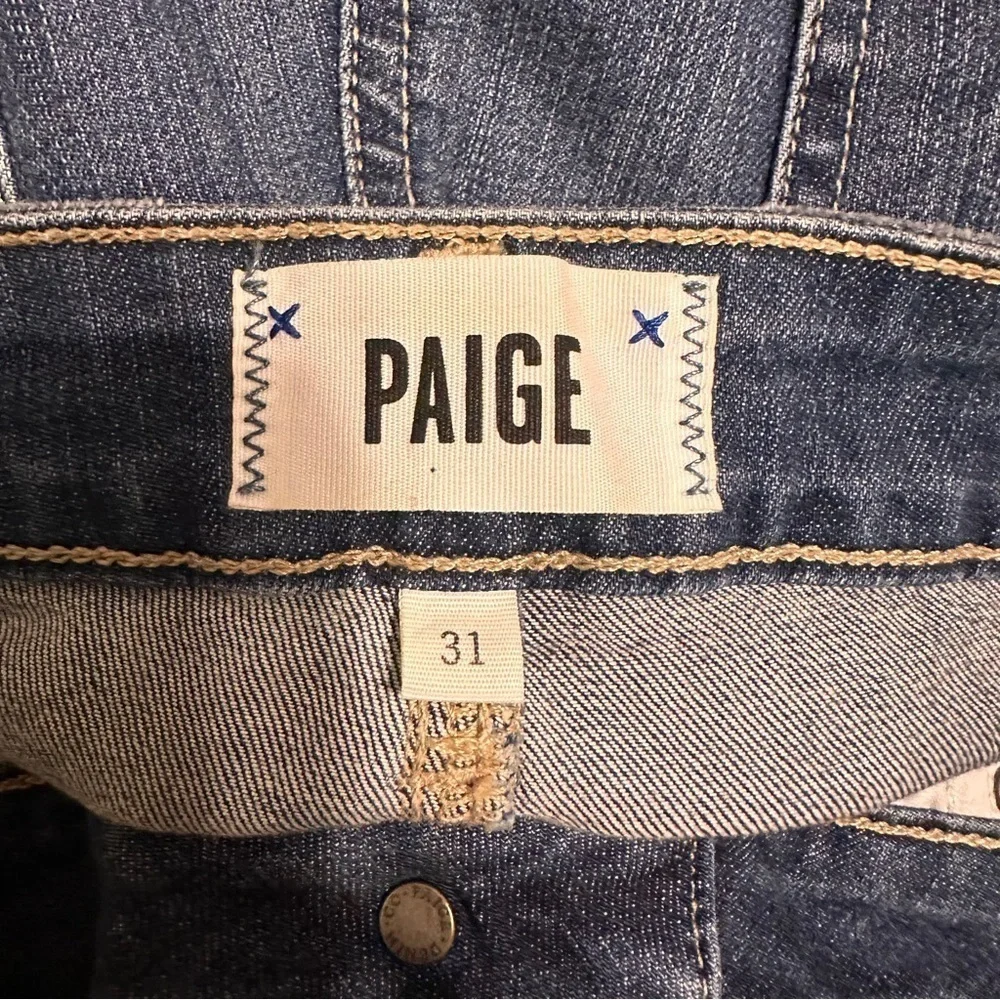 Paige Verdugo Crop Skinny Jeans Medium Wash Size 31